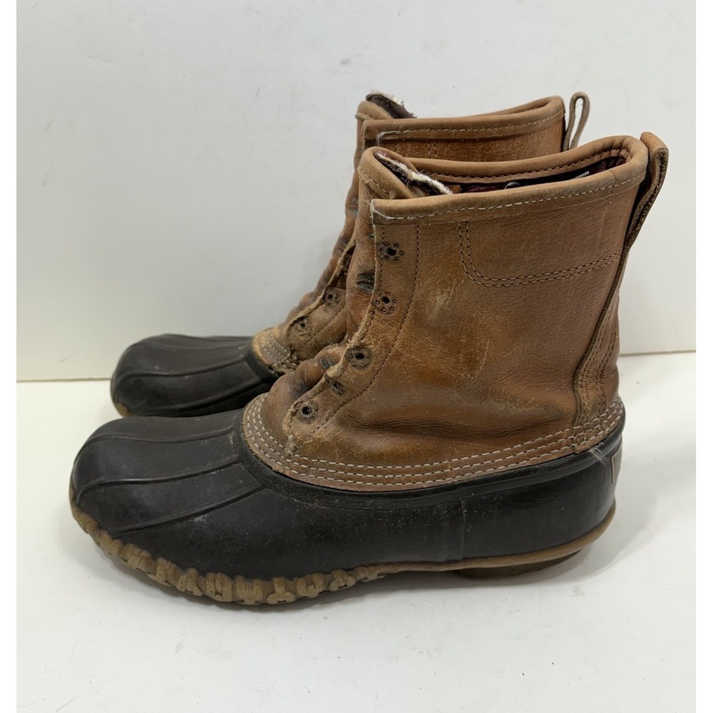 Women's LL Bean Boots 8" Gore-Tex Thinsulate‎ Insulated Size 7 Leather Duck